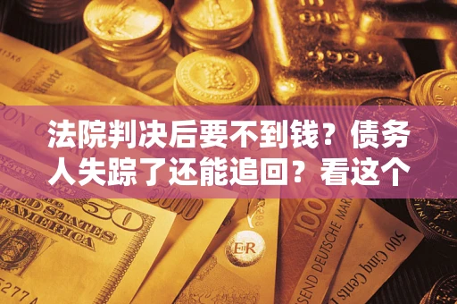 济南法院判决后要不到钱？债务人失踪了还能追回？看这个方法！