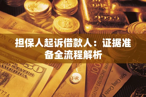 济南担保人起诉借款人：证据准备全流程解析