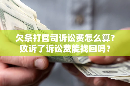 济南欠条打官司诉讼费怎么算？败诉了诉讼费能找回吗？