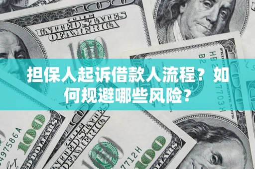 济南担保人起诉借款人流程？如何规避哪些风险？