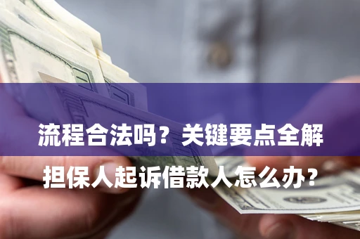 济南

担保人起诉借款人怎么办？流程合法吗？关键要点全解析